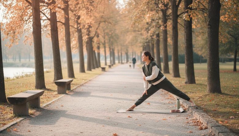 Balanced Weekly Walks and Stretch Routine